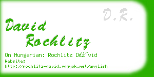 david rochlitz business card